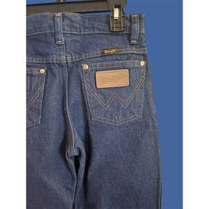 Wrangler Boys Size 11 Reg Jeans Boot Cut Blue Denim Dark Wash Pro Rodeo